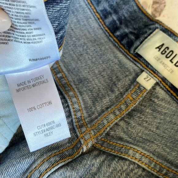 AGOLDE Riley High Rise Straight Crop Jeans in Frequency | Size 27 - Picture 16 of 16